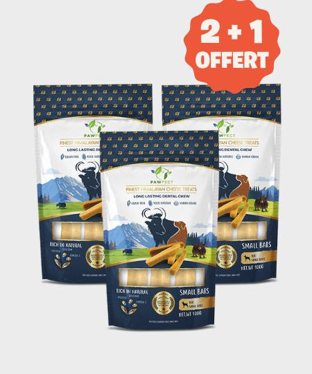 Barres de Fromage de Yak pour chien - Taille S -  Pawfect offre 2+1 offert