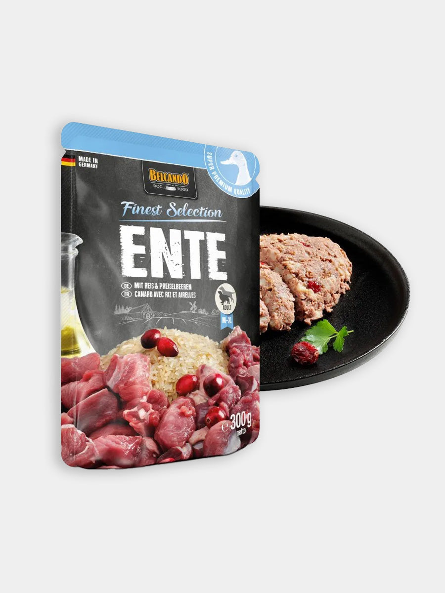 Belcando-alimentation-humide-pour-chien-pouches-canard