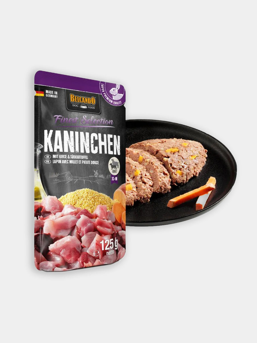 Belcando-alimentation-humide-pour-chien-pouches-lapin