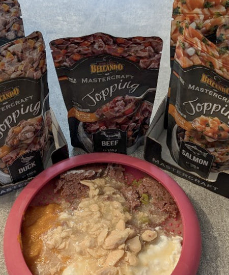 Topping avec bouillon pour chien - Dinde et Persil - Belcando - inooko