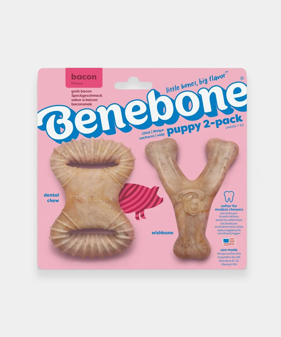 Benebone-pack-2-jouets-a-macher-pour-chiot-Dental-Chew-Wishbone