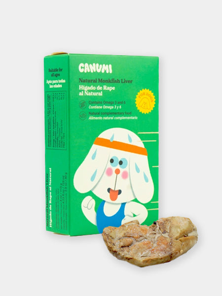 Foie de Lotte au naturel pour chien - Canumi - inooko