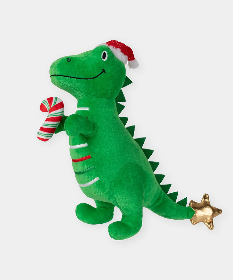 Fringe-petshop-peluche-design-chien-Dinosaure-noel-REX-MAS-IS-HERE