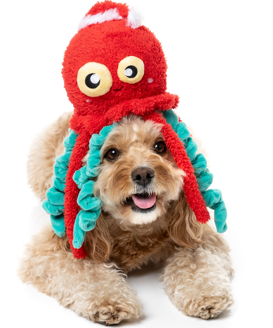 Fuzzyard-peluche-pour-chien-originale-pieuvre-noel