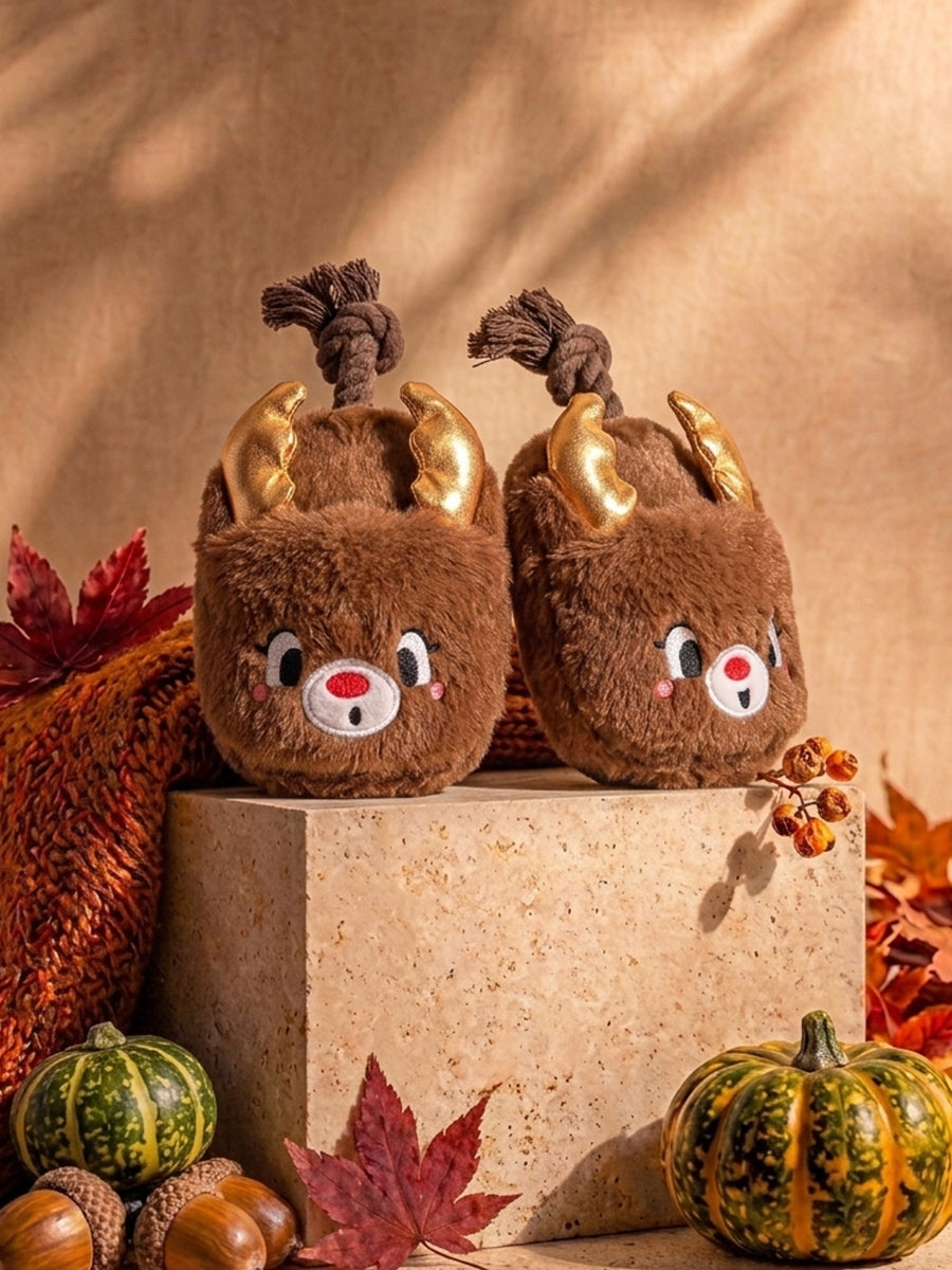 HugSmart-peluche-corde-pour-chien-chiot-chausson-renne-noel