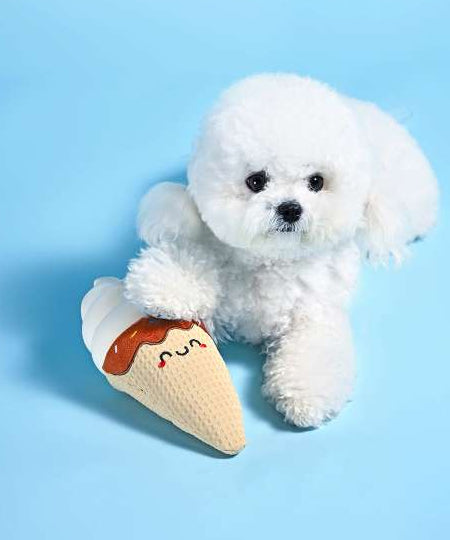 HugSmart-peluche-interactive-pour-chien-chiot-Food-Party-Ice-Cream-Cone
