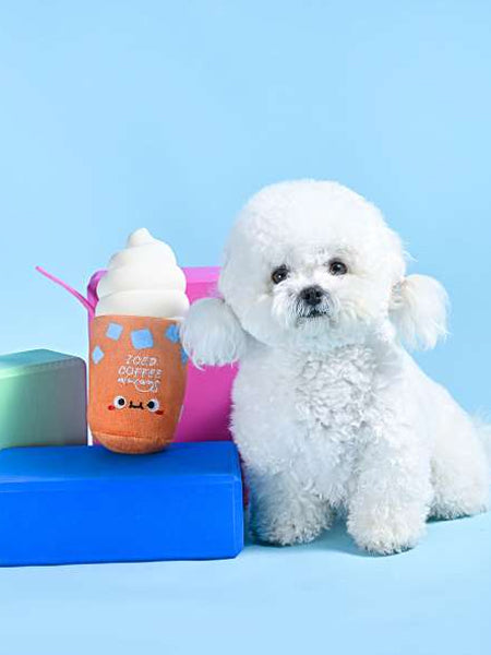 HugSmart-peluche-interactive-pour-chien-chiot-Food-Party-Iced-Coffee
