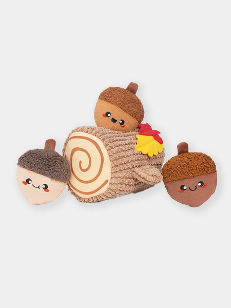 HugSmart-peluche-interactive-pour-chien-chiot-automne-tron-chene-gland