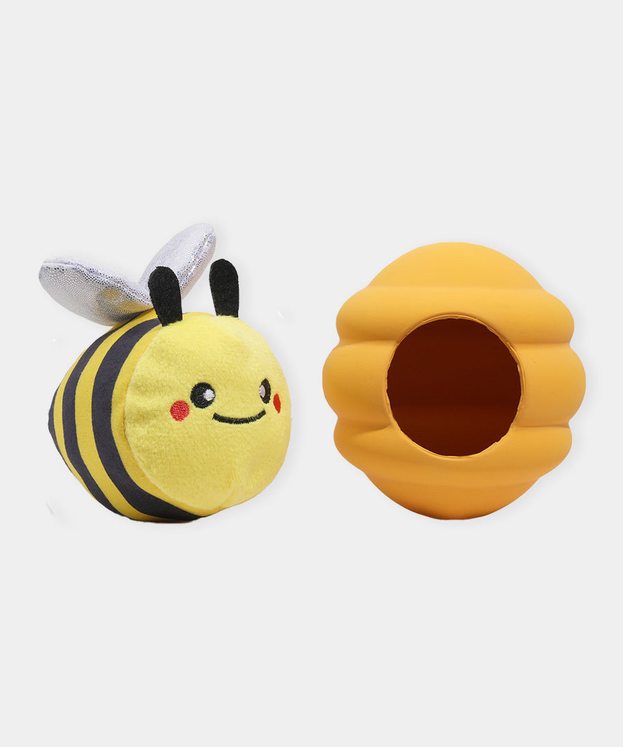 HugSmart-peluche-interactive-pour-chien-chiot-nid-abeille