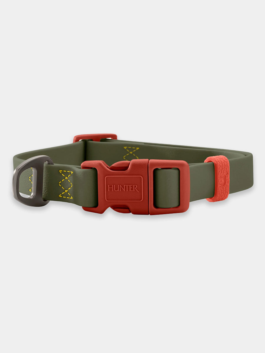 Hunter-collier-biothane-pour-chien-Havanna-vert-orange