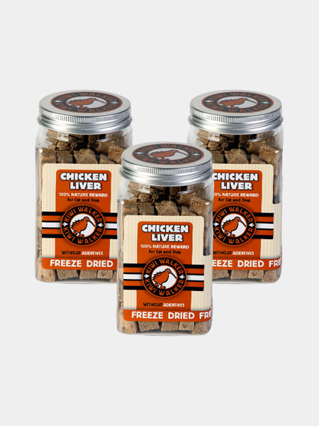 Friandises naturelles pour chien et chat - Foie de poulet - Kiwi Walker - inooko
