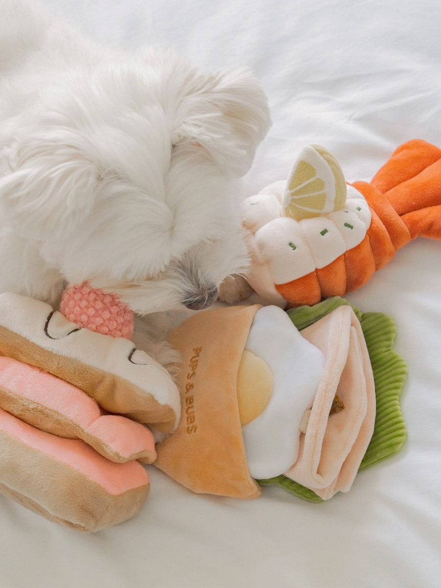 Pups-Bubs-peluche-fouille-pour-chien-Mille-Feuille-fraise