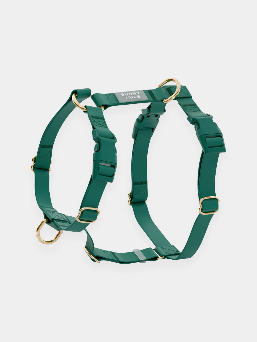 Shop-sunnytails-harnais-waterproof-pour-chien-cloud-lite-vert-foret