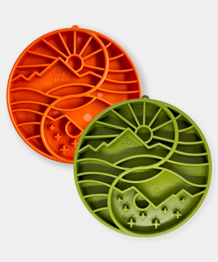 SodaPup-gamelle-interactif-pour-chien-chiot-yin-yang-vert-rouge