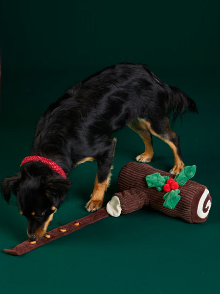 Jouet d'occupation pour chien - Bûche de Noël 🤶 - The Foggy Dog - inooko