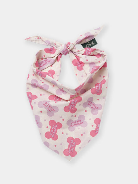 The-Paws-bandana-pour-chien-birthday-rose