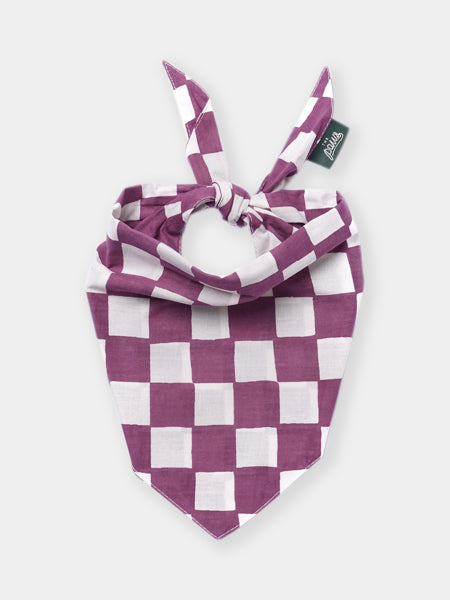 The-Paws-bandana-pour-chien-plum