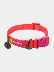 ruffwear-collier-front-range-flex-pour-chien-rouge