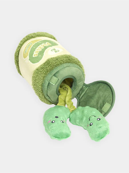 zippy-paws-peluche-fouille-pour-chien-Bungee-Burrow-Pickle-Jar