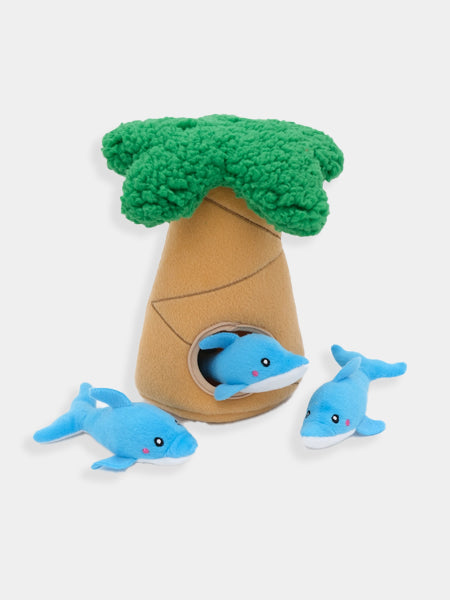 zippy-paws-peluche-pour-chien-Burrow-dauphin-Palm-Tree