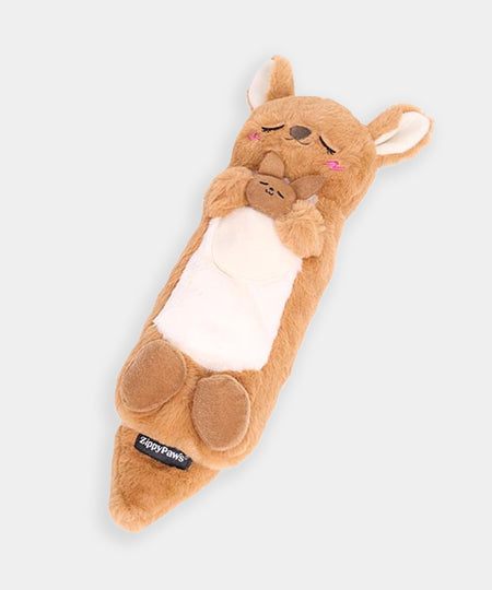 zippy-paws-peluche-pour-chien-Snooziez-Shhhqueaker-kangourou