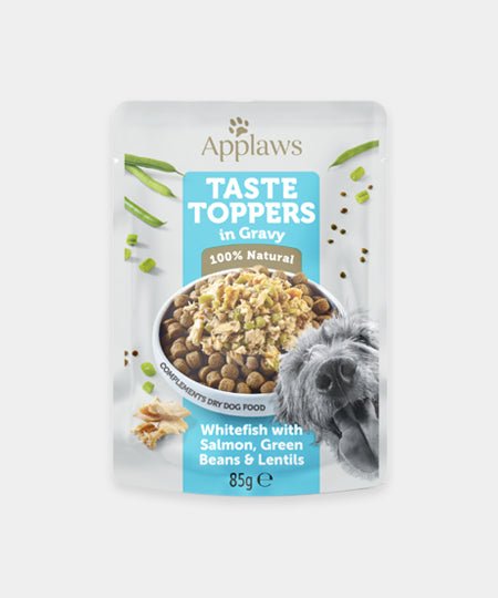       Applaws-alimentation-qualite-pour-chien-chiot-toppers-poisson-blanc-saumon-pois