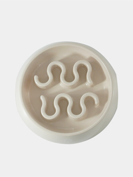 inooko - gamelle anti glouton pour grand chien beige